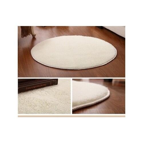 Drop ship Pink White Circle Yoga Mat Solid Computer Cushions Rugs Round Carpets For Living Room Lovely Bed Rug 60-160cm Tapete