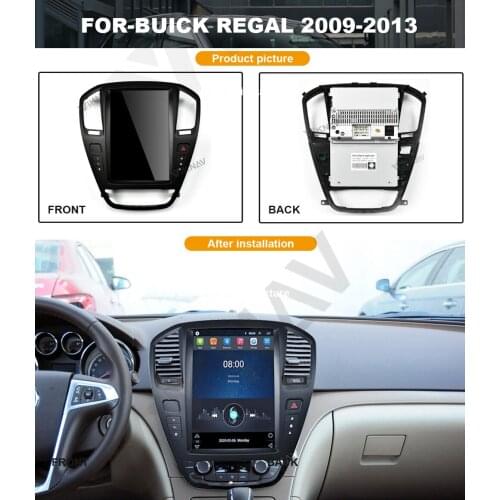 Android system vertical screen Car GPS Navigator For-buick regal 2009-2013 Multimedia DVD Player