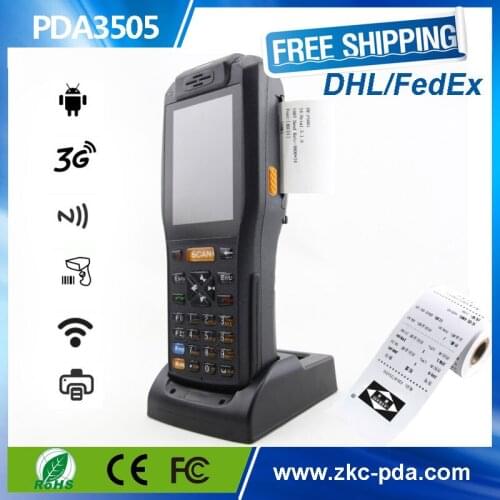 Android pos terminal with printer and NFC card reader 3G wifi bluetooth GPS and charger docking