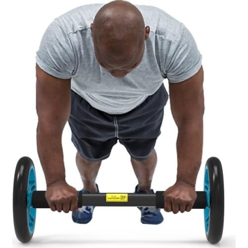 Gym Fitness Ab Roller Wheel Abdominales Workout Equipments Home Abs Trainer Waist Abdomen Core Strength Building Machine