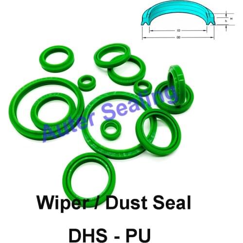 DHS Wiper seal ID=22-32mm GHP Dust ring double lip seal hydraulic cylinder parts industry Polyurethane PU Rubber scraper ring