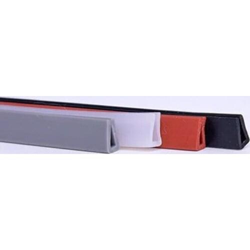 1 Meter U- type Silicone Rubber Sealing Strip Glass Metal Wood Panel Edge Trim Door Window Edge Guard Weatherstrip
