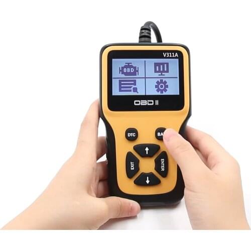 V311A OBD Car Code Reader diagnostic tool with DTC BAT Shortcut key