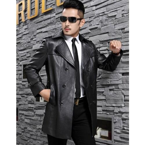 Vintage Leather Jacket Men Genuine Cow Leather Jacket Men Detachable Liner Duck Down Winter Coat Jaqueta De Couro DS192 YY777