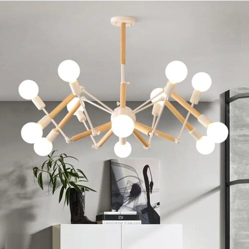 Vintage Modern LED Chandelier Spider Lustre E27 Livingroom Lighting For Kitchen Restaurant Chandeliers Fixture Lights LED