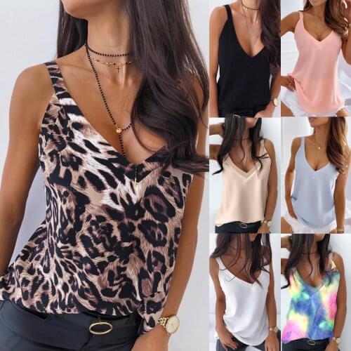 Women Solid Color Tank Top Loose Camis Backless Loose Casual Elegance 2021 Summer Deep V-Neck Nightclub top Lady Tops Tees