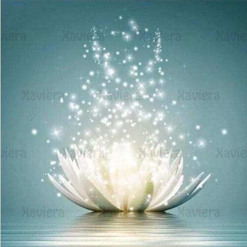 5D Diy Flower Diamond Painting Water Lotus Diamond Cross Stitch Kit Full Square Round Rhinestone Embroidery Decoration Bedroom