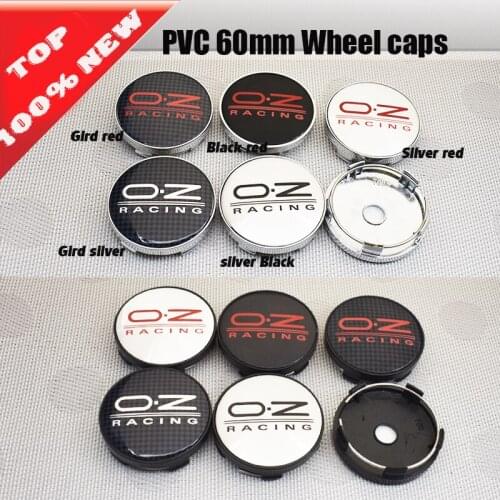 Car accessories 4pcs/lot 60mm O.Z Oz RACING Car Wheel Center Hubs Wheel Center Caps Emblem car styling auto Accessories