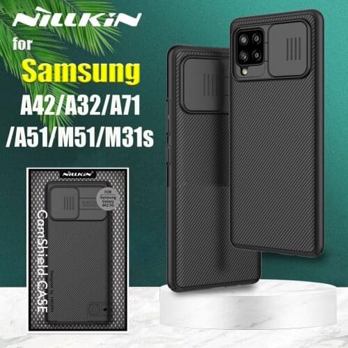 For Samsung Galaxy A52 A42 A32 A71 A51 5G M51 M31s Case Nillkin Slide Camera Protection Lens Protect Privacy Shockproof Cover