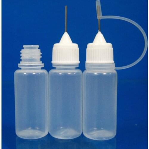 Needle dropper bottle metal needle cap 10ML plastic squzee bottle 300pcs free shipping