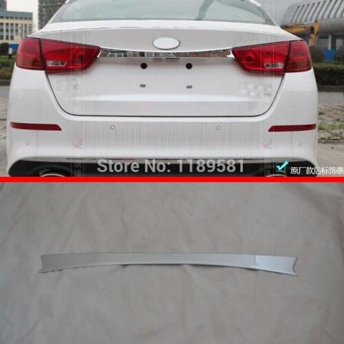 For KIA K5 2014 2015 ABS Chrome Rear Trunk Lid Cover Trim