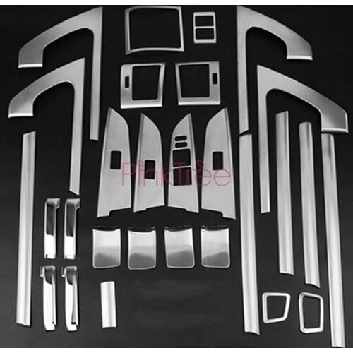 Chrome Silver Door Handle Cover Decoration For Toyota Land Cuiser 200 2008 2015 2016 2017 Interior Car Accessories