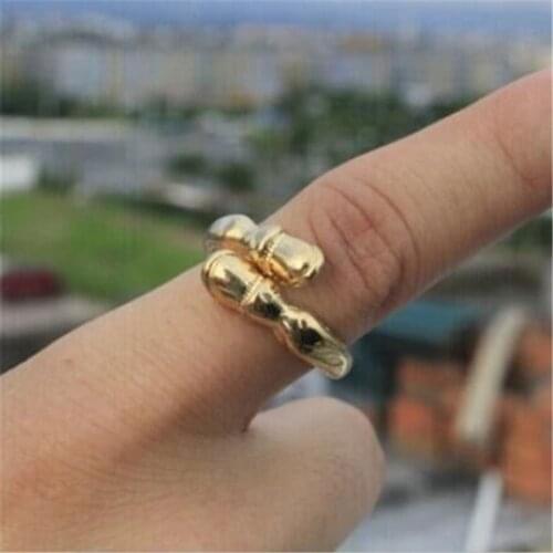 Handmade adjustable Romantic Horse Hoof Rings Fashion Animal Ring For Women Girl jewelry