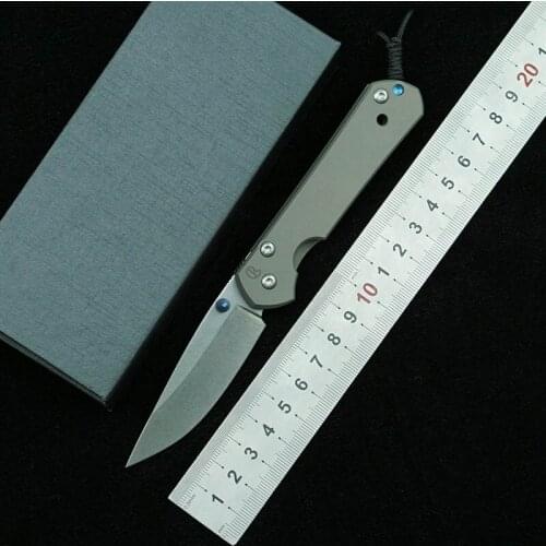 LEMIFSHE Small Sebenza 21 D2 Blade Titanium Alloy Handle Folding Knife Camping Outdoor Hunting Survival Kitchen Knife EDC Tools