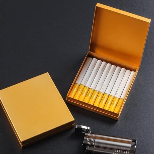 Metal Cigarette Case Holder Aluminium Alloy Tobacco Box cigarettes box Storage For 20PCS 83s Cigarettes
