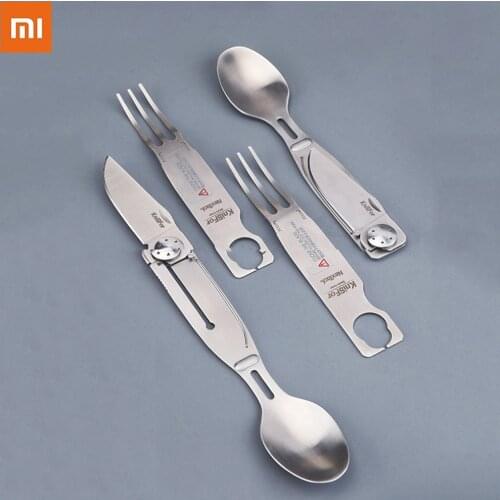 NexTool Multifunctinal Tableware 3-in-1 Knife Fork Spoon Stainless Steel Anti-rust Antiseptic For Outdoor Portable Spoon