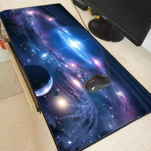 MRGLZY Starry Sky RGB Gaming Accessories Anti-slip Rubber Big Mouse Pad Computer Keyboard Gamer LED Lamp Carpet PC Desk Mat XXL