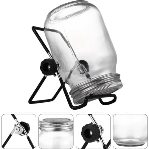 2 Sets 500ml Glass Sprouter Jar Sprouting Jar Kit For Home Kitchen Garden