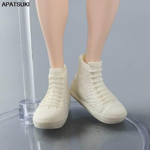 Beige Fashion Doll Shoes For Ken Boy Doll 1/6 Dolls Accessories Casual Shoes For Barbie Boyfriend Prince Ken Men Doll Kids Toy