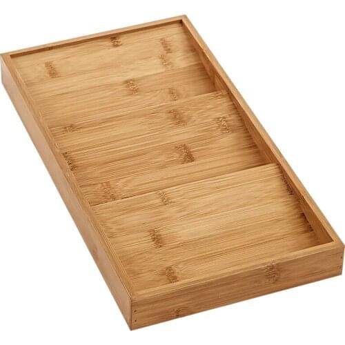 Spice Rack Organizer 3-Tier Bamboo Seasoning Drawer Tray 12 Jars Holder for Kitchen