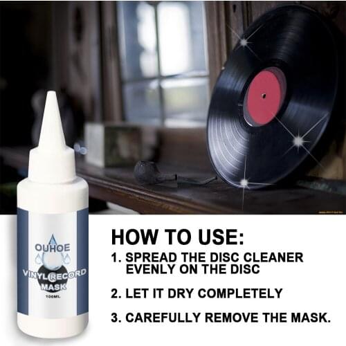 Vinyl Record Track Cleaner Professionally Remove Dirt and Track Cleaner Groove Deep Cleaner Degreasing and Decontamination