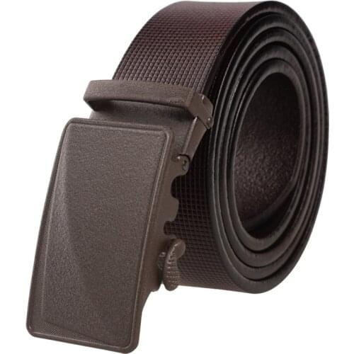 2017 New Brand Grind Arenaceous Designer Automatic Buckle Mens Belt Genuine Leather Belt Men Black And Brown Belts For Men