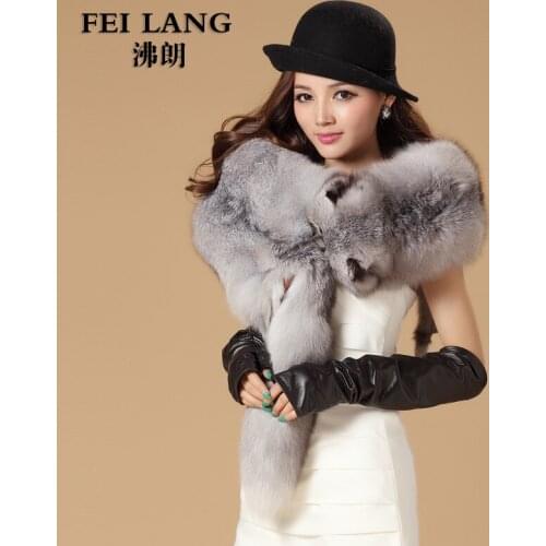 Luxury Autumn and Winter Women Whole Fox Fur Shawls Lady Wraps Wedding Bridal Pashmina Capes VF0514