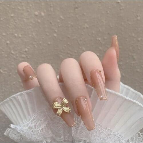 Christmas French Tips Artifical Nails Fake Nails Press On Nails Nail Art False Nails Nail Tips