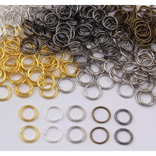 500g 4/5/6/7/8/9/10mm Iron Ring Connection DIY Jewelry Finding