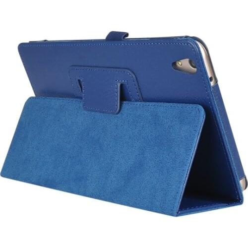 Ultra Slim Litchi Fold Folio Stand PU Leather Protector Shell Sleeve Cover Funda Case For Huawei Honor Tablet 2 JDN-AL00 JDN-W09