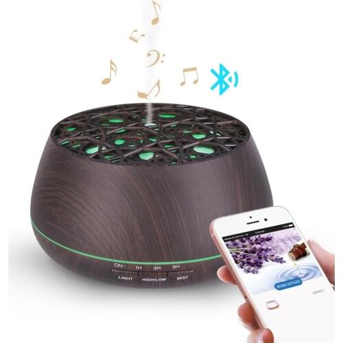 Air humidifier perfume Bluetooth ultrasonic aroma diffuser Aromatherapy oil diffuser 400ml Humidificador