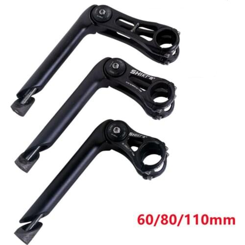 Bicycle Adjustable Angle Stem Quill Stem MTB Road Raise Handlebar 60 80 110mm Front Fork Adapter Bike Part Cycling Accessory