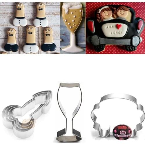 1pcs patisserie reposteria Bakeware Moldes Metal Wedding Cookie Cutter Fondant Cake Decor Art Cupcake Biscuit Pastry Shop Mould