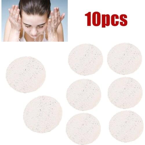 10Pcs Natural Face Clean Sponge Exfoliating Soft Household Facial Pad Deep Cleaning Towel