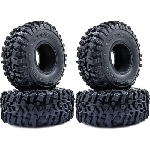 4PCS 120MM 1.9" Rubber Rocks Tyres / Wheel Tires for 1:10 RC Rock Crawler Axial SCX10 TF2 Traxxas TRX-4 90047 D90 D110
