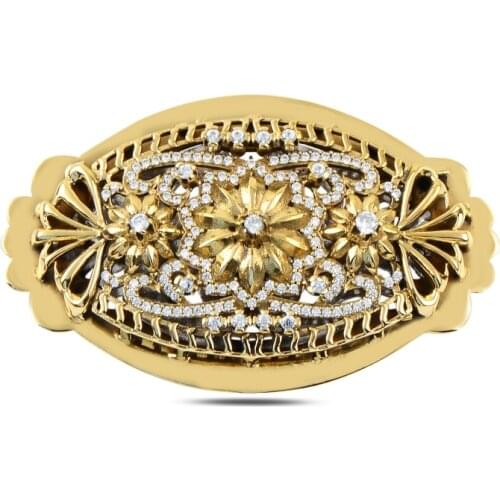 Silverlina Silver Zircon Stone Authentic Brooch