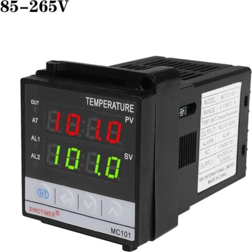 Power Supply Direct Current Input PT100 K Thermocouple Digital PID Temperature Controller SSR Relay Output For Heat With Alarm