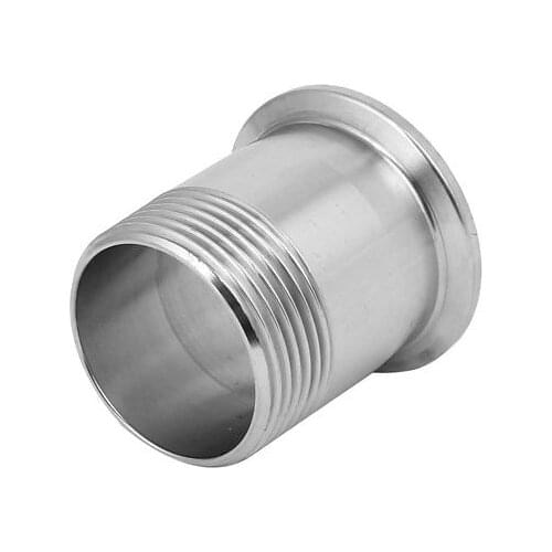 DN32 1-1/4BSP Male Threaded Sanitary Ferrule Pipe Fittings Fits 1.5" Tri Clamp