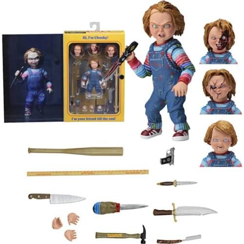 NECA Figure Movie Childs Play Good Guys Chucky Figure Ultimate Variant Chucky Action FigureS Collectible Model Toy