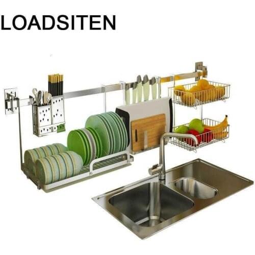Cozinha Dish Drying Cosinha Fridge Accessories Stainless Steel Rack Organizador Cuisine Cocina Mutfak Kitchen Organizer