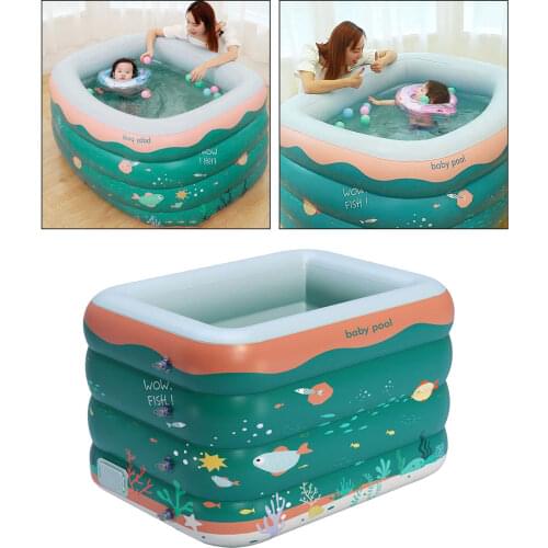 Inflatable Swimming Center Family Lounge Pool Family Inflate Kids Bathtub for Ages 3 Garden Backyard Outdoor