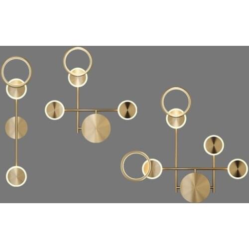 Nordic Iron Art LED Wall Lamps for Living Room Decoration Bedroom Lamp Luxury Wall Decor Loft Home Black Gold Wall Sconce Light