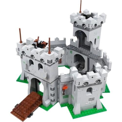 New The Modulars Knights Castle Model Set House Building Blocks Bricks DIY Assembly Educational Toys For Kids Gift 1765pcs