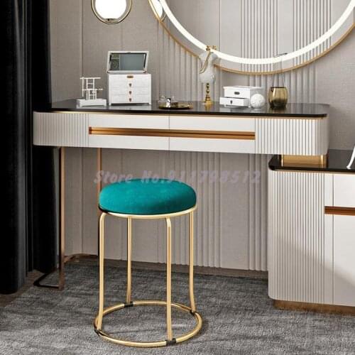 Light luxury stackable dining chair home Nordic net red desk makeup chair dining table chair backrest modern minimalist stool