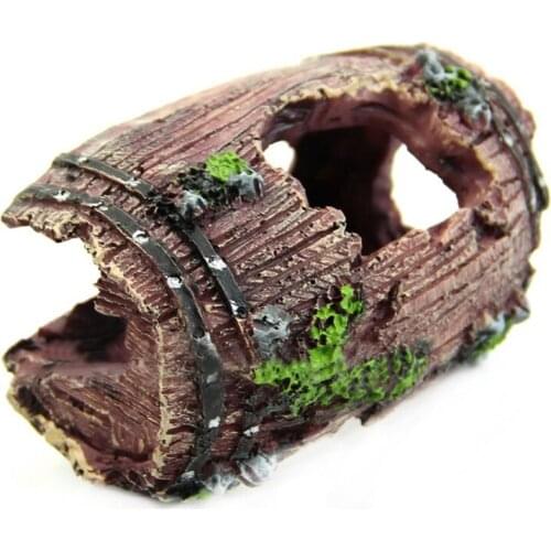 Resin Aquarium Ornaments DecorArtificial Barrel Cave Landscaping Accessories Fish Tank Aquarium Decoration