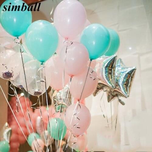 Tiffany Blue Pink Balloons 10pcs 2.2g Wedding Decorations Latex Balloons Happy Birthday Party Ballon Inflatable Helium Air Balls