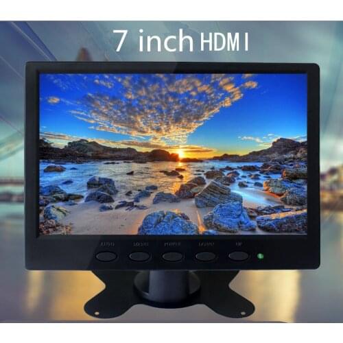 5 pcs 7'' Inch Industrial Monitor with HDMI/AV/VGA/BNC Input Computer TFT LED monitor 1024*600 HD