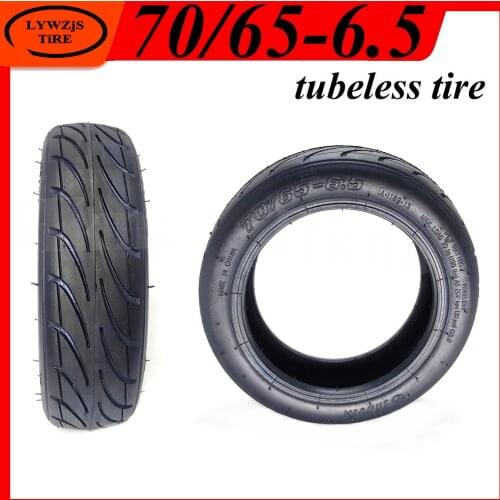 70/65-6.5 Tubeless Tire for Electric Scooter Ninebot Balance Car 10 Inch Thick Wear-resistant Vacuum Tyre