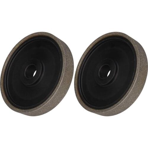 2 Pcs Diamond Lapidary Jewelry Grinding Wheel 6 X 1Inch With 1Inch(For Gem Granite Glass Stone Marble),No. 1000 & No.400