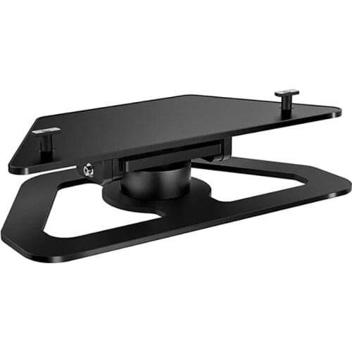Aluminum Stand for Echo Show 2Nd Horizontal 360° Rotation Tilt Stand with Precision Bearing Black